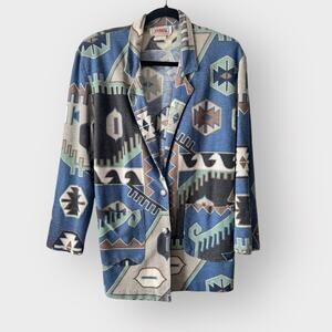 Vintage Bonkers in California southwestern print blazer jacket